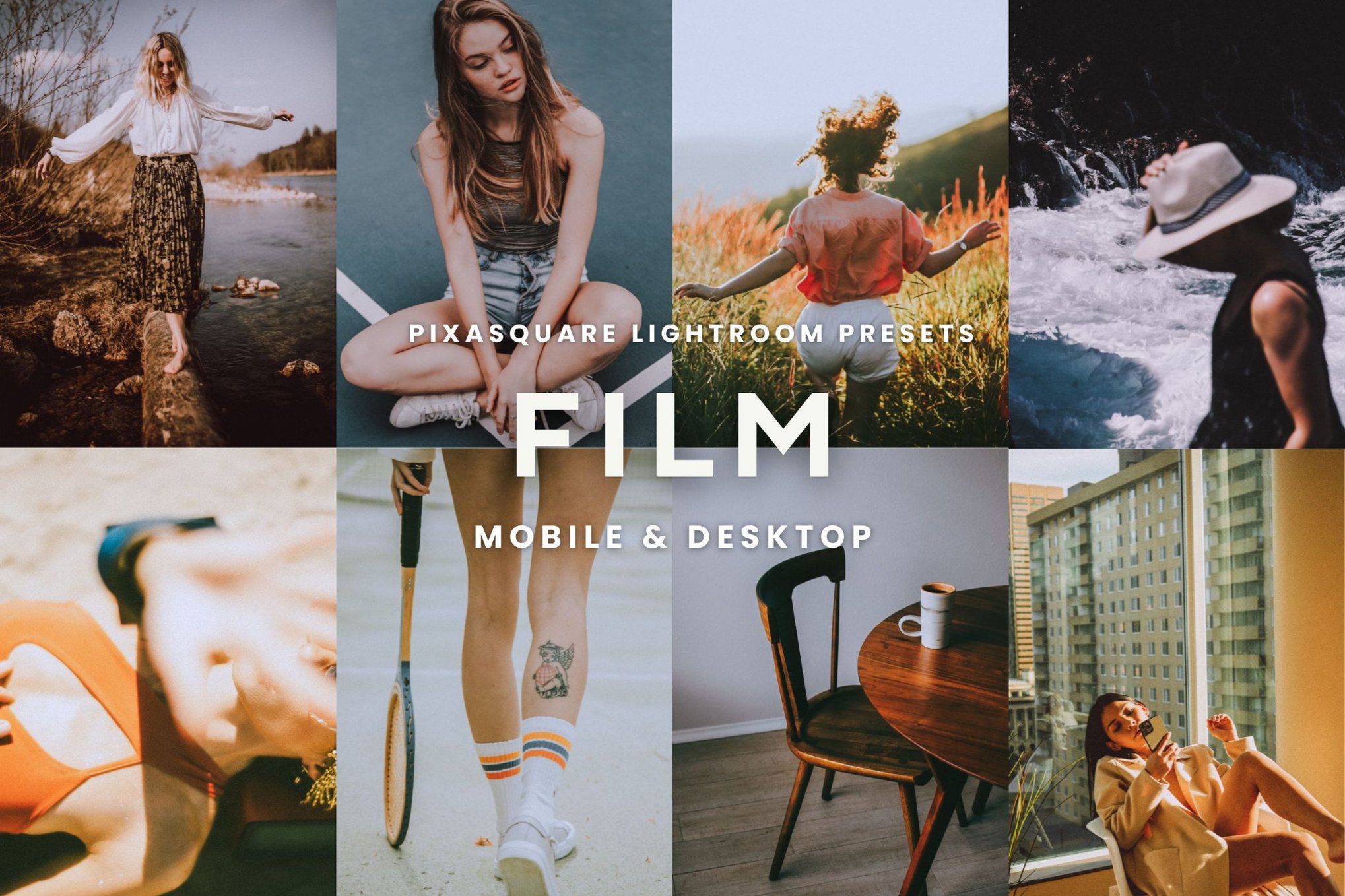 10个专业胶片预设，适合人像、街拍 Film Lightroom Presets Mobile Desktop