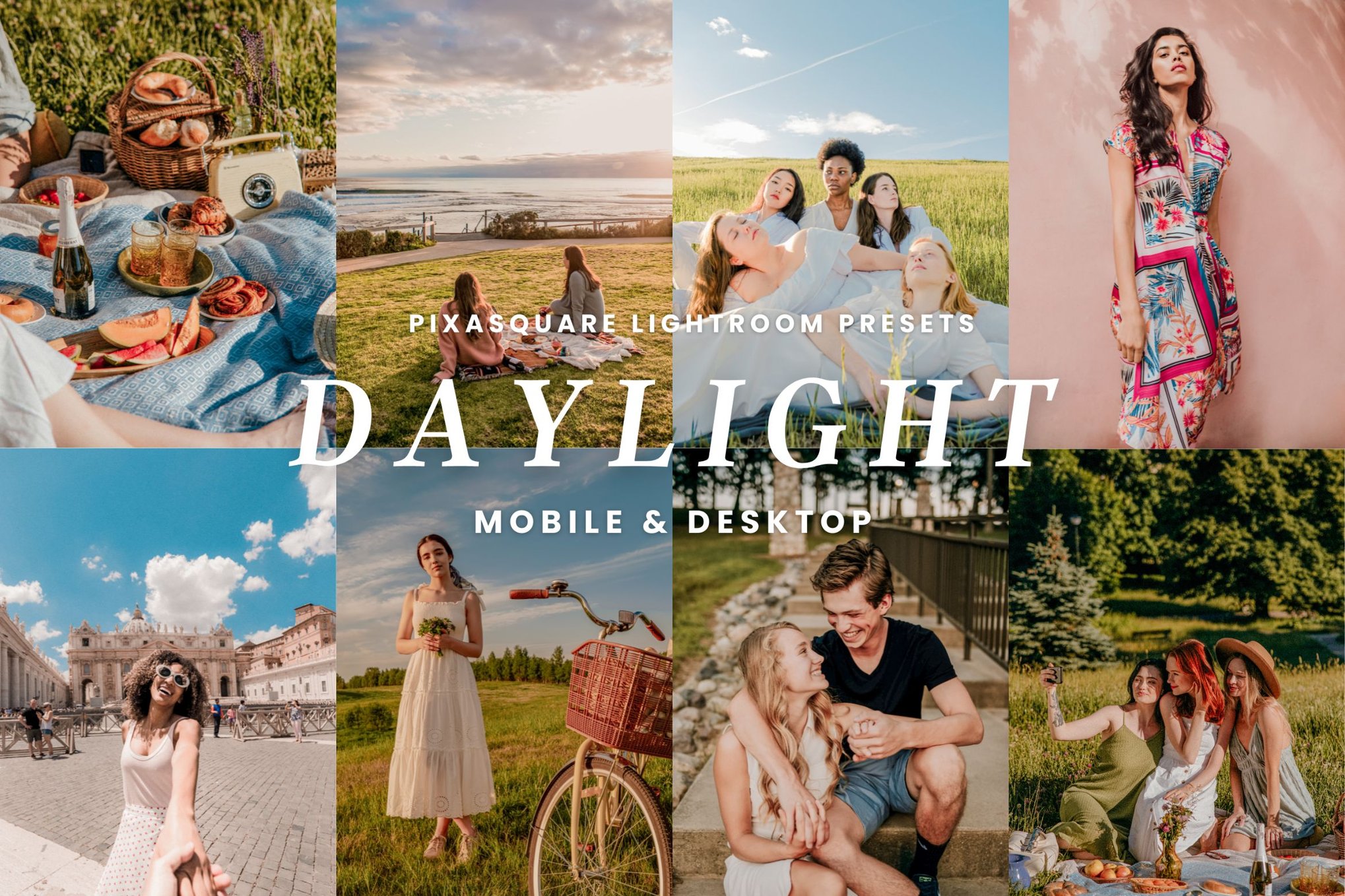 10个日常白天预设，清新人像，日常生活，旅行等场景Lightroom daylight presets