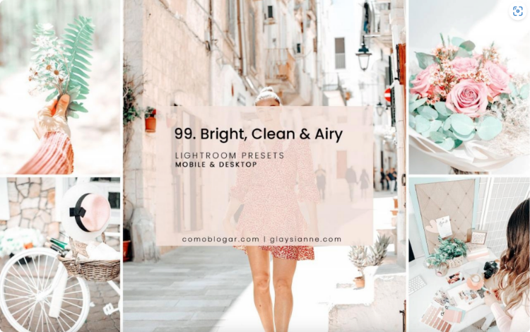 明亮清新预设 BRlGHT – CLEAN – AlRY LIGHTROOM PRESET