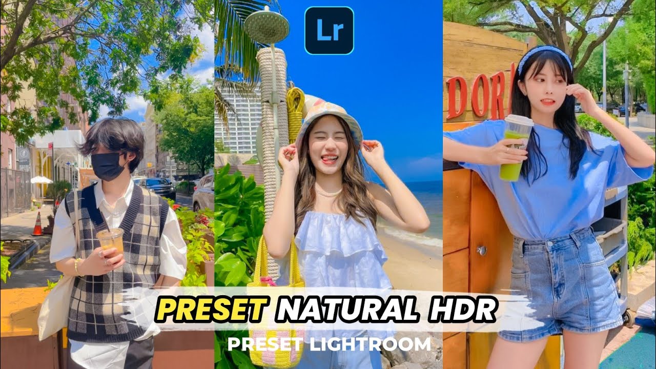 50个韩系户外小清新高清人像 LR/PS 预设 Preset Natural HDR