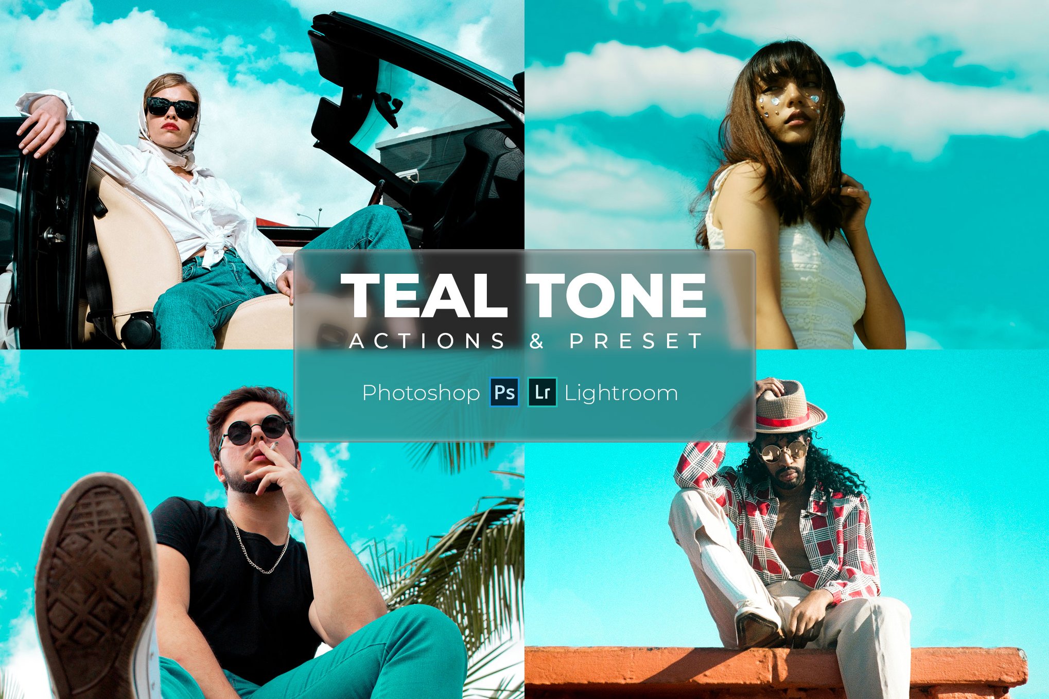 Lightroom 预设和 Photoshop Actions – 蓝绿色色调 Lr Presets & Ps Actions – Teal Tone