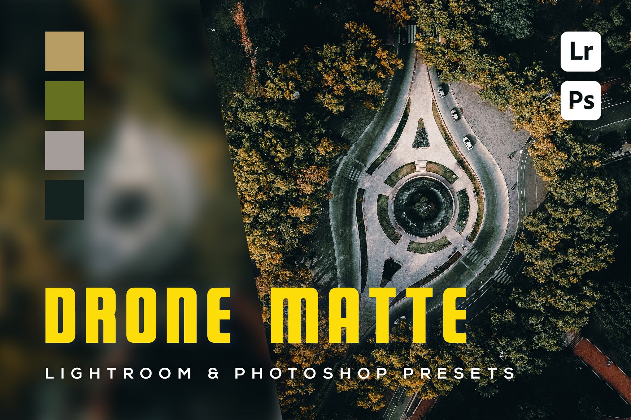 6 个无人机哑光预设包 Drone Matte Lightroom and Photoshop Presets