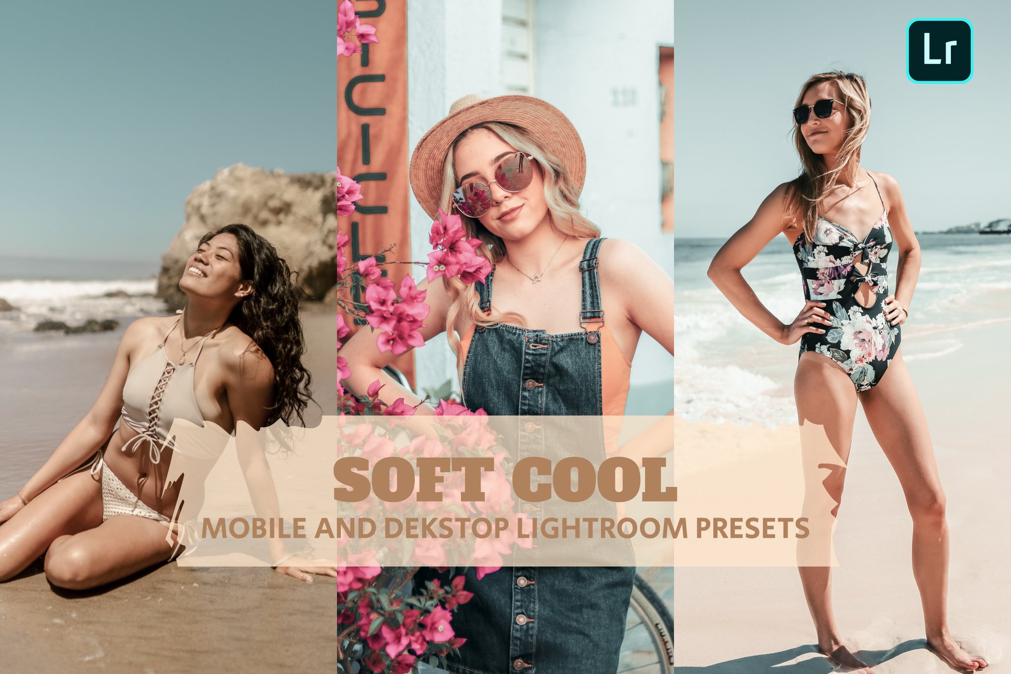 7个柔和色调人像预设Soft Cool Lightroom presets for desktop and mobile