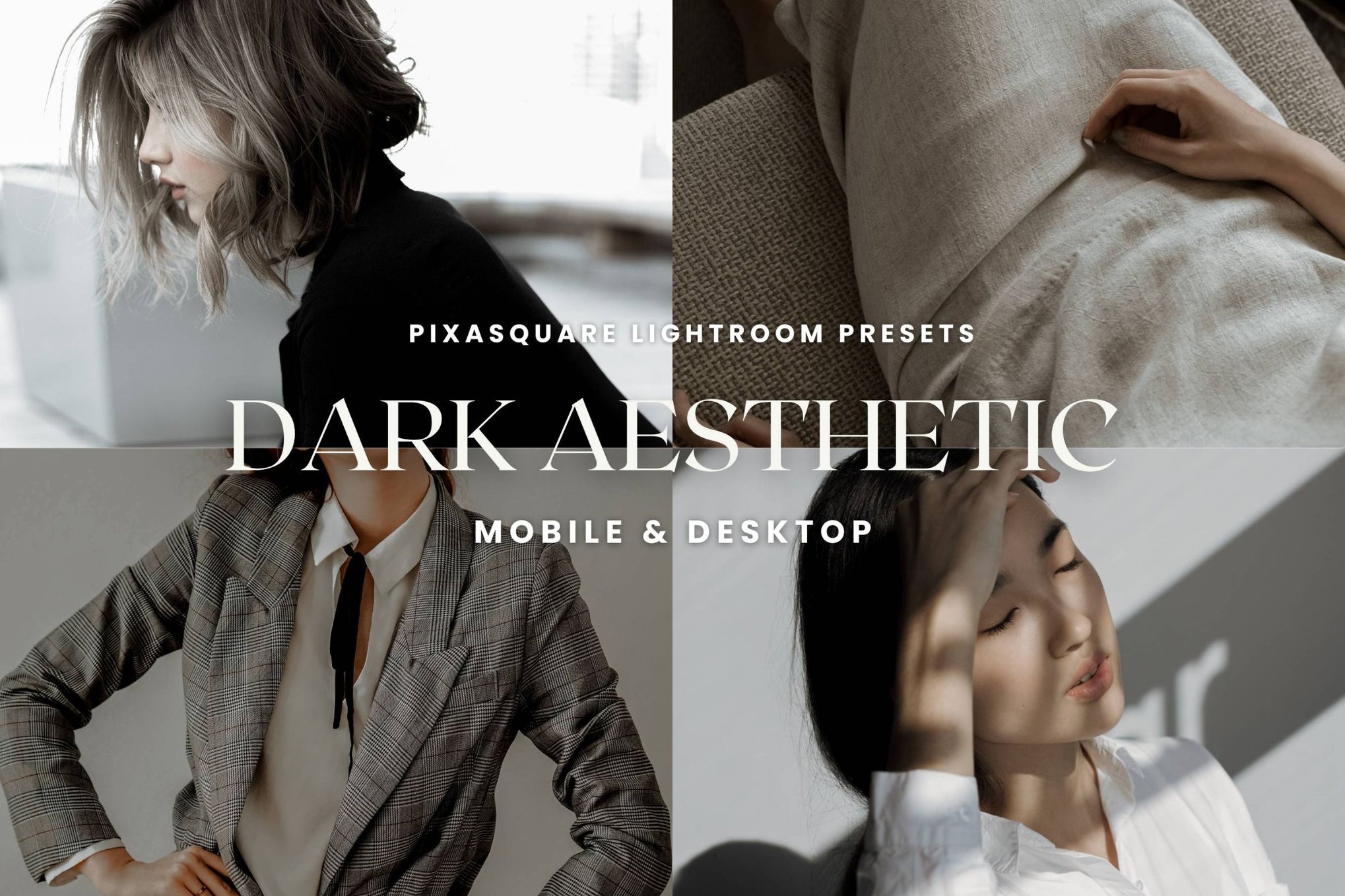 非常有质感的深色美学预设Dark Aesthetic Lightroom Presets