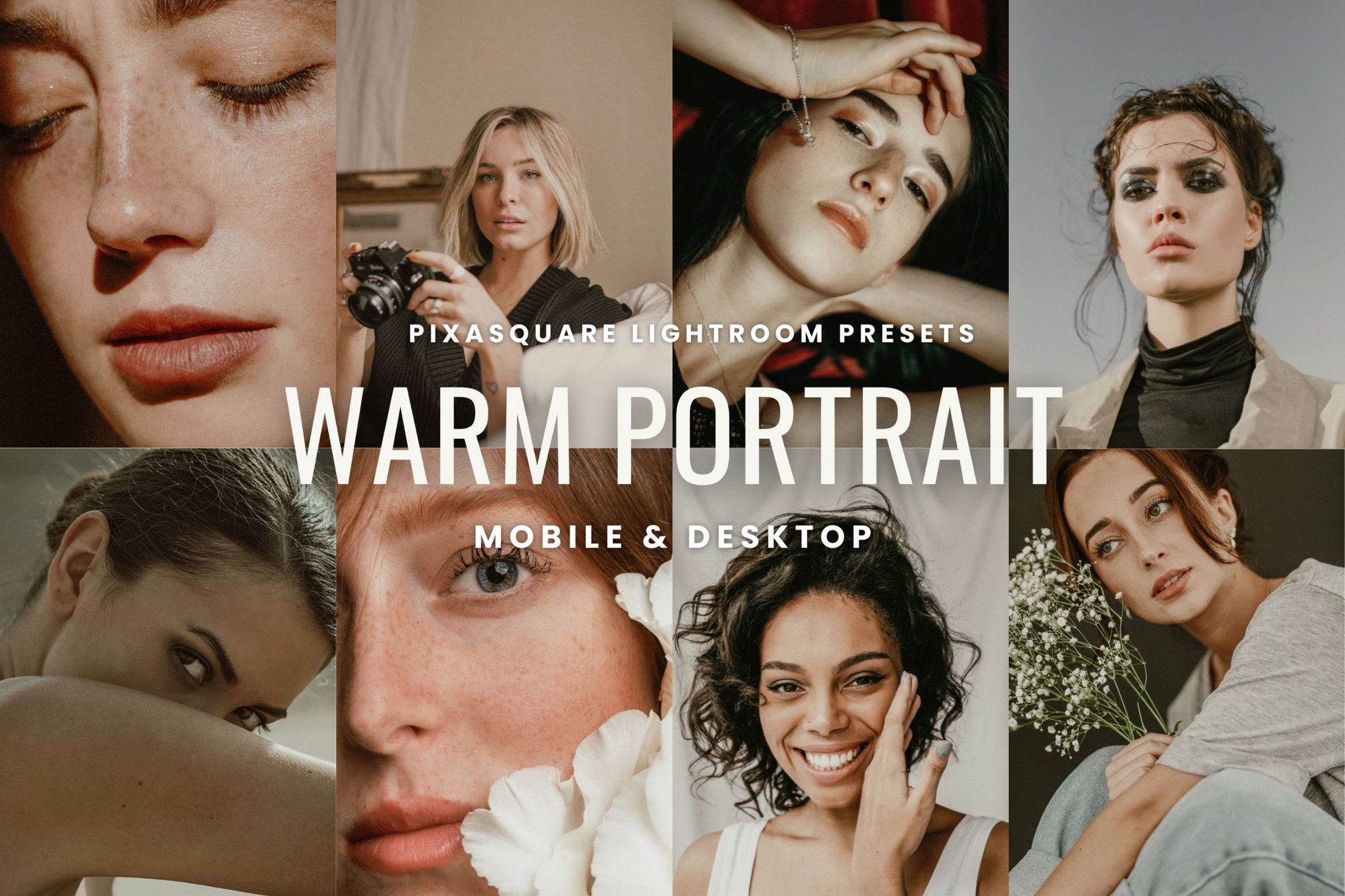 专业温柔人像移动和桌面LR预设 Warm Portrait Lightroom presets