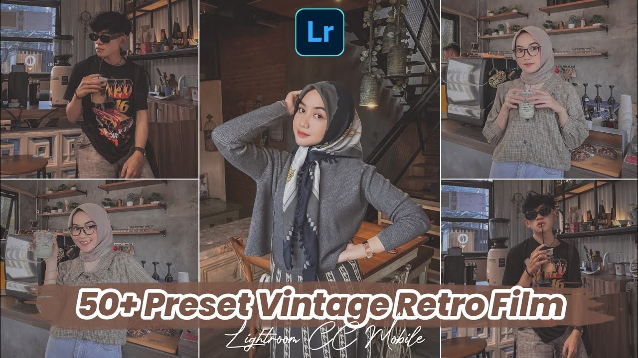 50+ 复古电影人像LR/PS预设Vintage Retro Film TERBARU 2022